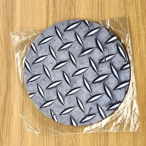 Galvanized Themed Circle Mouse Pad